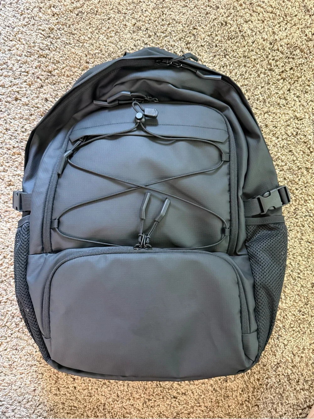NWT Bange Comuter Backpack-Laptop Compartment-Water Resistant-Black